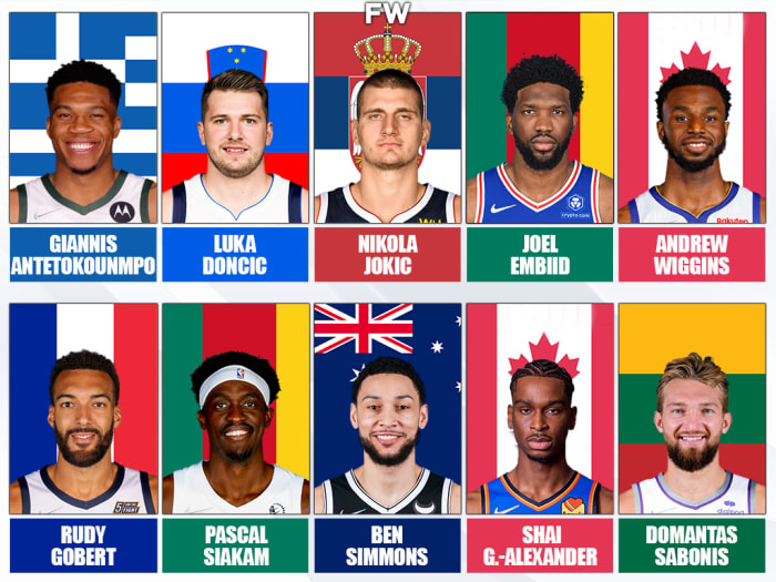 Top 10 Best International NBA Players For The 202223 Season Fadeaway