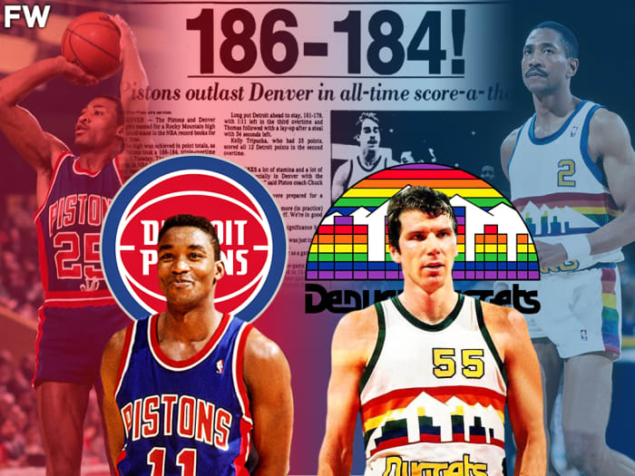 The NBA's Highest Scoring Game When The 1983 Pistons And The Nuggets