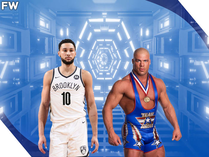 NBA Fan Shares Hilarious Kurt Angle Meme To Show How The Sixers Fans Will React Seeing Ben Simmons With The Nets: 