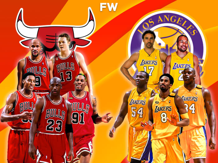 1998 Chicago Bulls Vs. 2001 Los Angeles Lakers Full Comparison: Michael ...