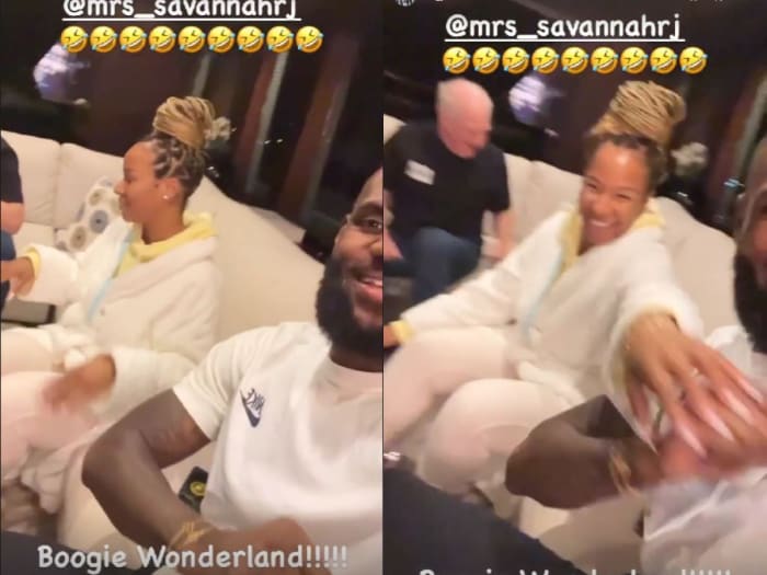 LeBron James Hilariously Caught Wife Savannah Singing 'Boogie ...