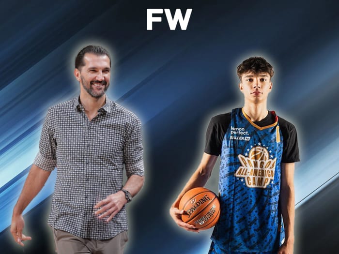 NBA Fans React To Peja Stojakovic And His Son Practicing Three-Pointers ...