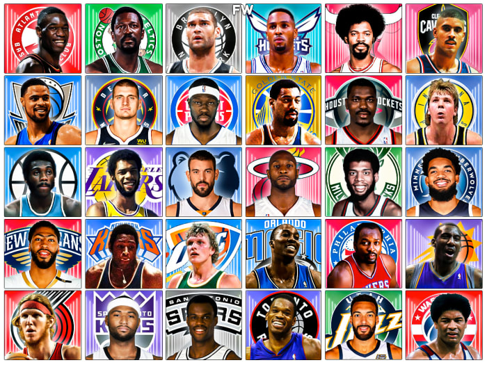 The Greatest Center From Every NBA Team - Fadeaway World