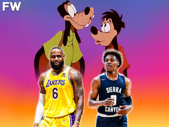 NBA Fan Hilariously Trolls LeBron James And Bronny, Compares Them To Goofy And Goofy Junior As College Students In Viral Tweet