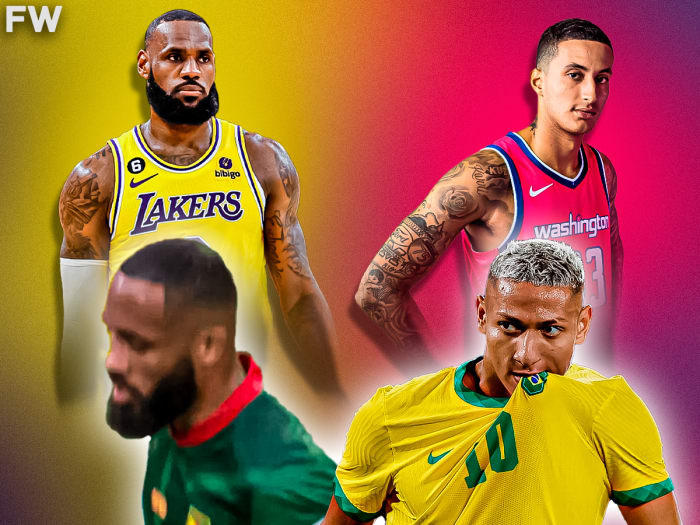 LeBron James And Kyle Kuzma React To Their Doppelgangers At 2022 FIFA World Cup
