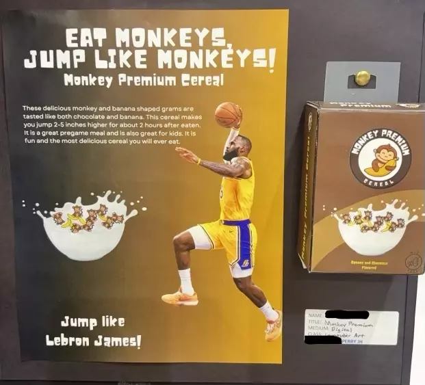 Racist LeBron James Poster By School Comparing Him To Monkey Under ...