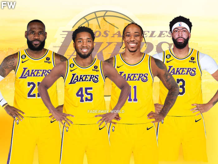 LeBron James, Anthony Davis, Donovan Mitchell, DeMar DeRozan - Los Angeles Lakers