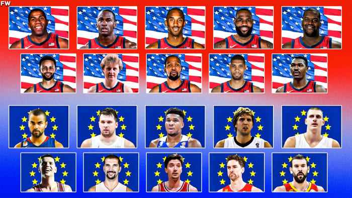 All-Time USA Dream Team vs. All-Time European Team: Who Would Win In ...