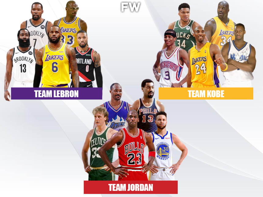 Creating The 3 Best Offensive NBA Superteams Of All Time - Fadeaway World