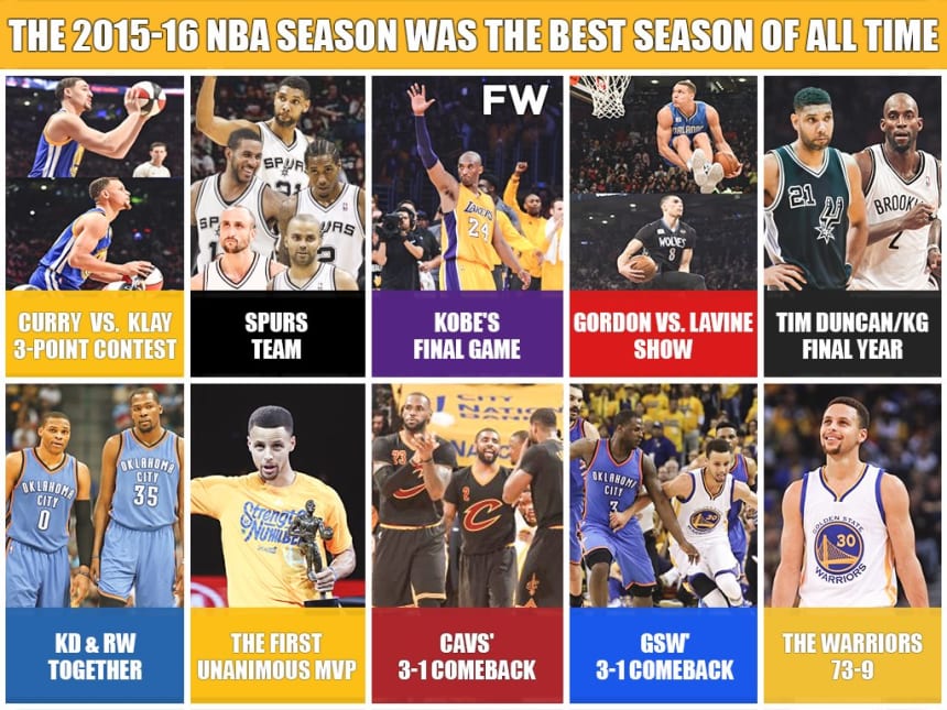 The 2015-16 NBA Season Was The Best Season Of All Time - Fadeaway World