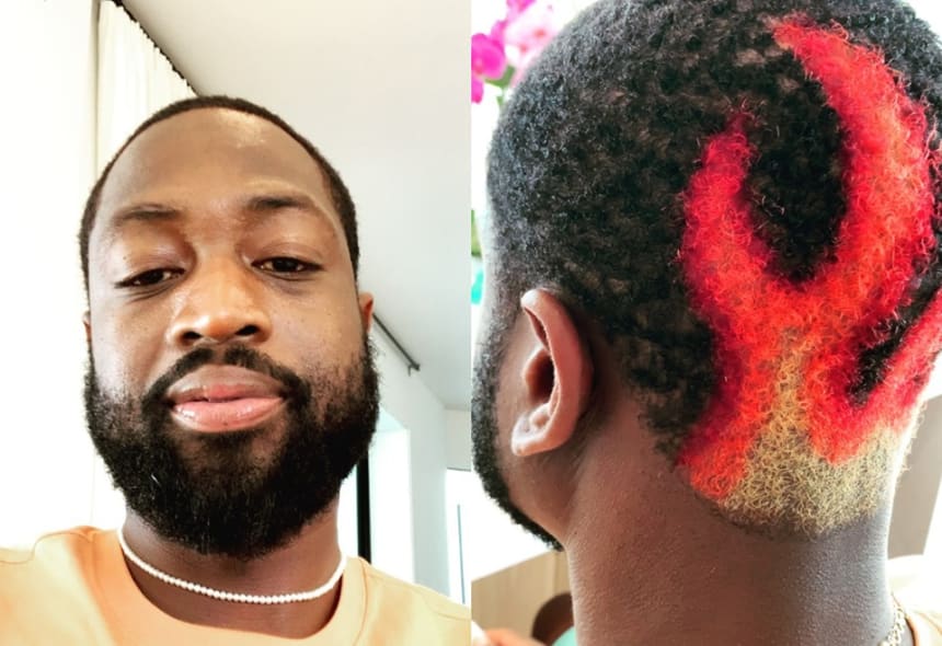 Dwyane Wade Shocked Everyone WIth A Dennis Rodman Hairstyle - Fadeaway ...