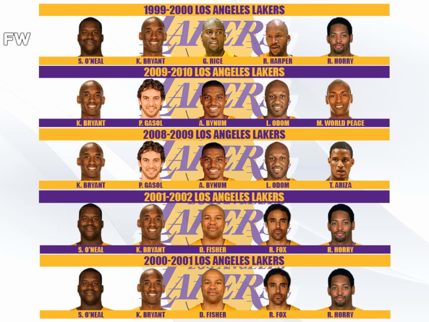 Ranking The Greatest Kobe Bryant's Championship Teams: Kobe And Shaq ...