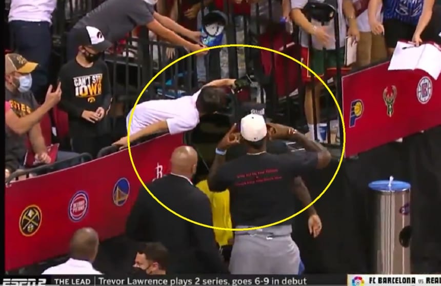 Young Fan Was Pumped Up After Taking A Selfie With LeBron James