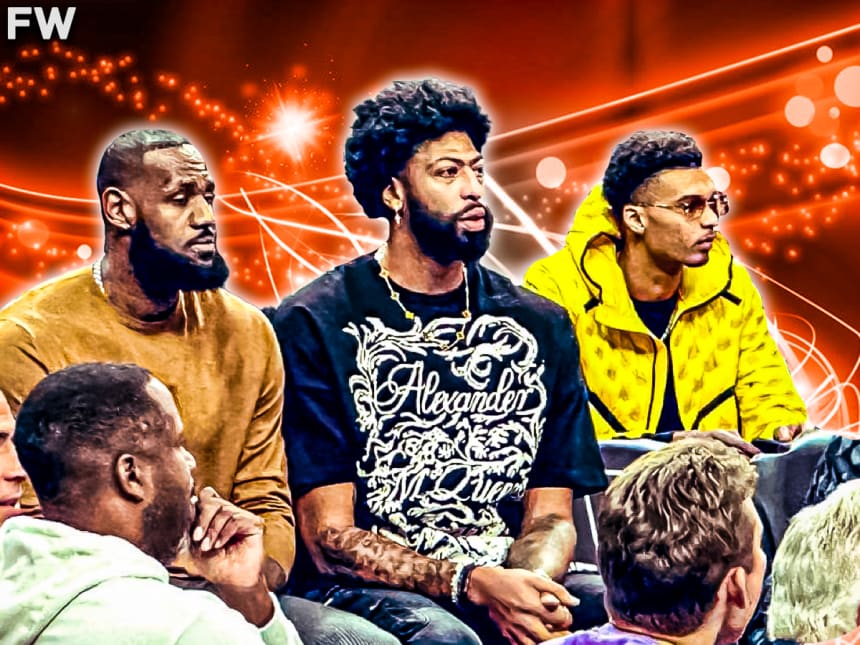 Victor Wembanyama Spotted Sitting With LeBron James And Anthony Davis ...