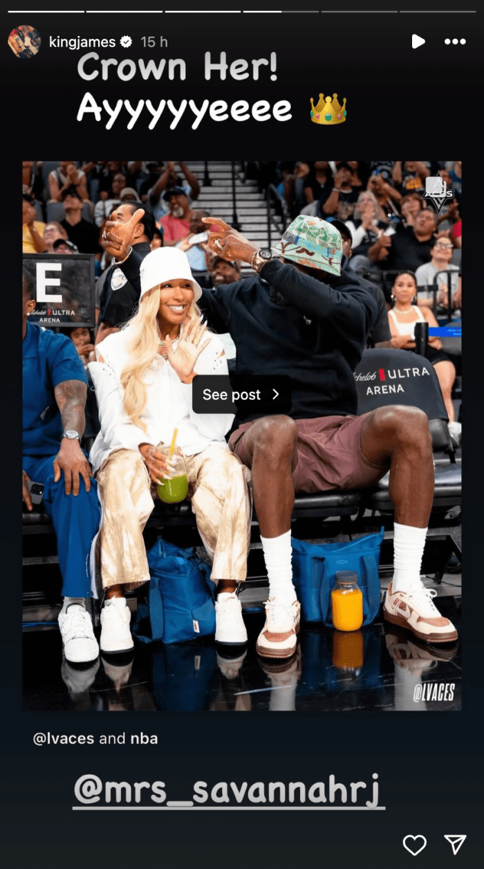 LeBron James Makes Savannah James Feel Awkward By Crowing Her