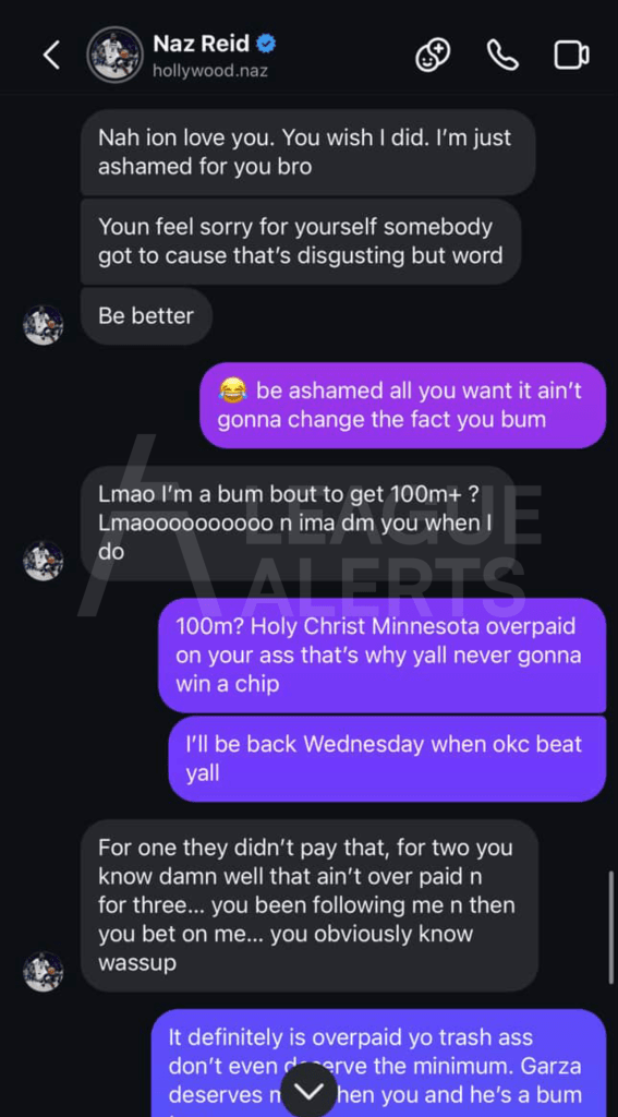 Leaked chats of Naz Reid with a fan - 3