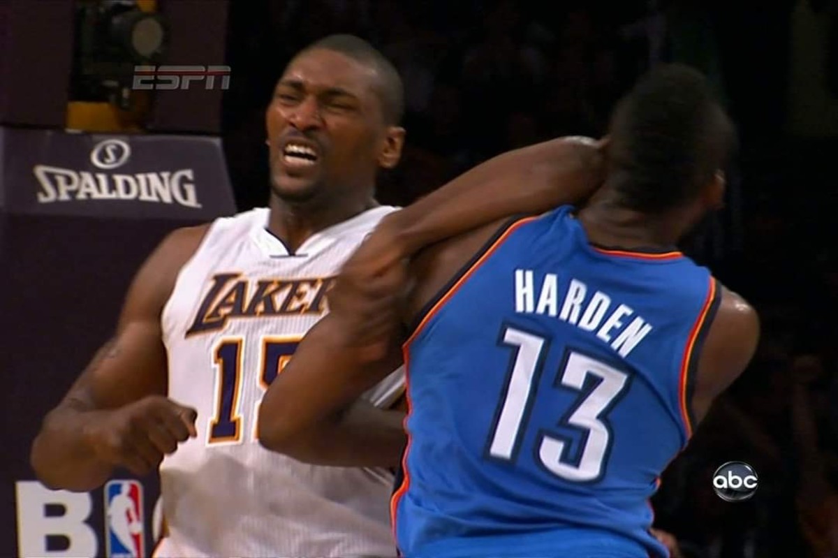 Metta Sandiford-Artest Clears Air About The Infamous Elbow On James Harden: "It Was Very Unfortunate"
