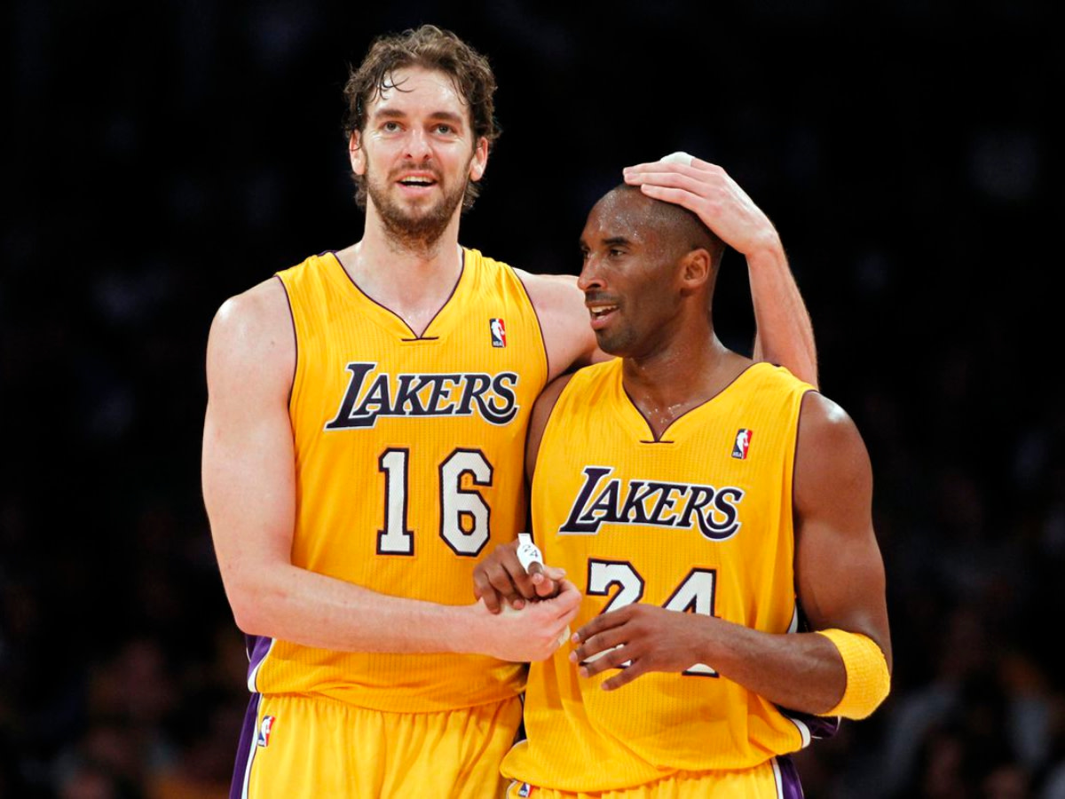 Kobe Bryant On The Lakers Retiring Pau Gasol’s Jersey: “He Will Have His Number In The Rafters Next To Mine.”