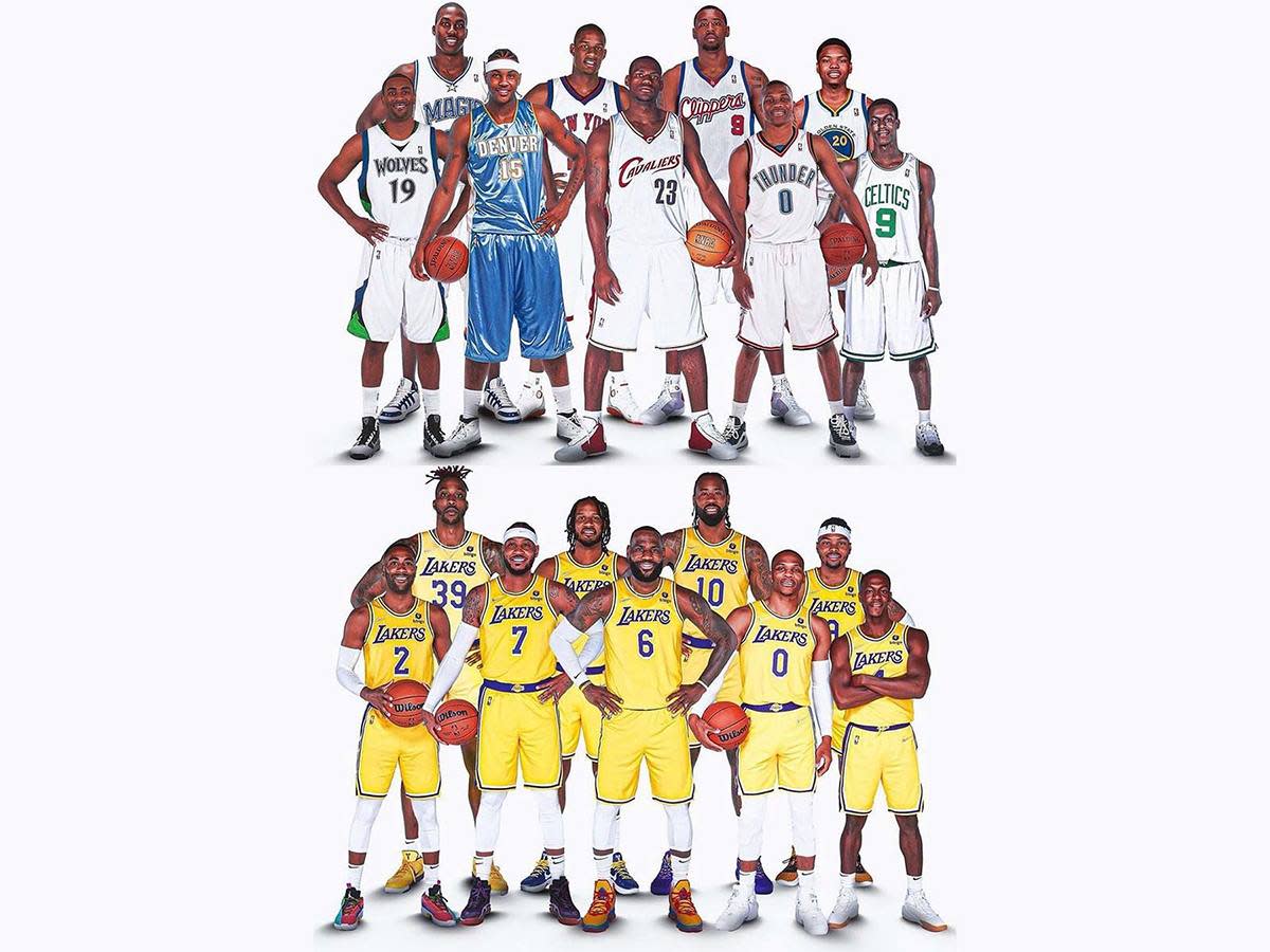 Los Angeles Lakers As Rookies And Now "Another LeBron's Super Team