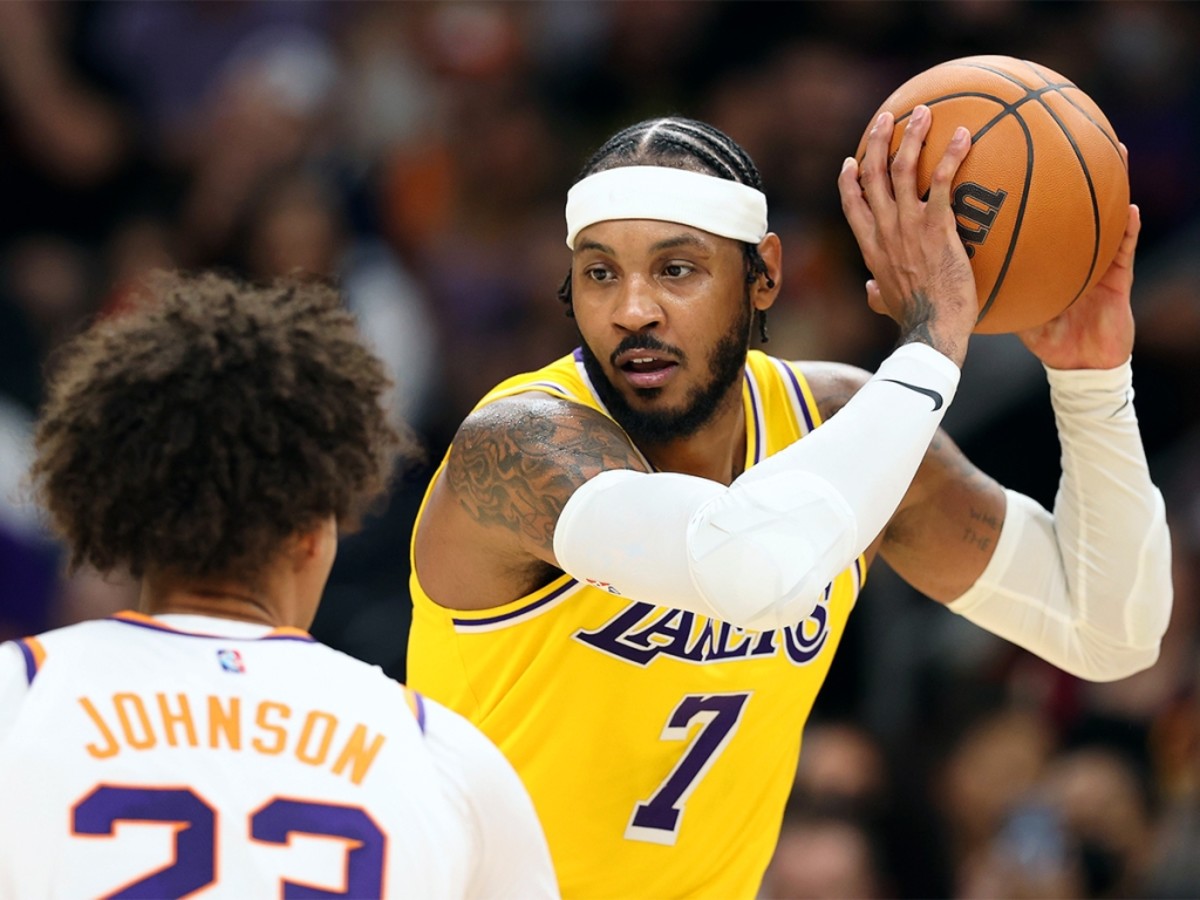 Carmelo Anthony Screamed "I Got It, Get The F*ck Outta Here" During The Lakers Game So Loud That ESPN Had To Cut The Audio Feed
