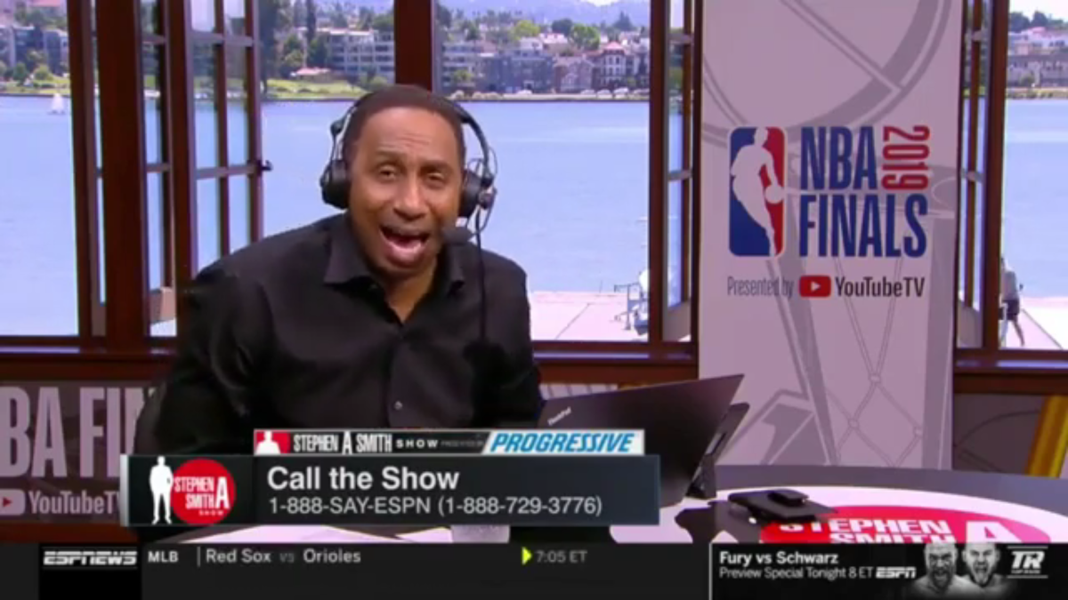 Stephen A. Smith Responds To 'High' Listener On Live Show: "Because You High, Goodbye!!!"
