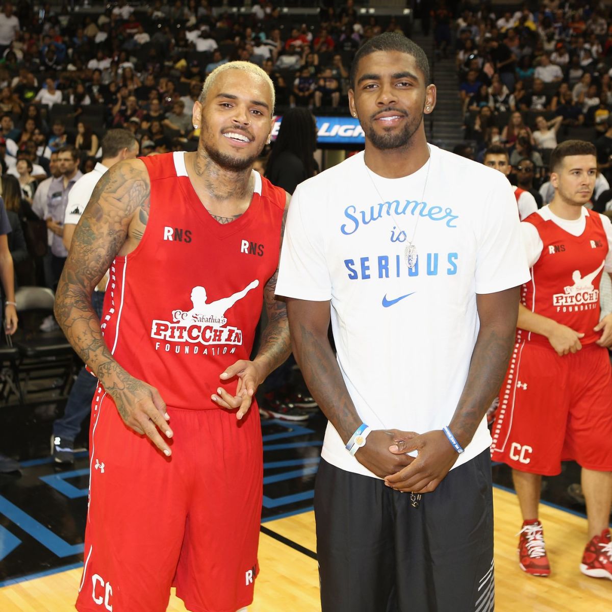 Chris Brown Back Kyrie Irving For Not Taking The Vaccine: "The Real Hero. I Stand With My Brother... Its His Choice And A Damn Good One."
