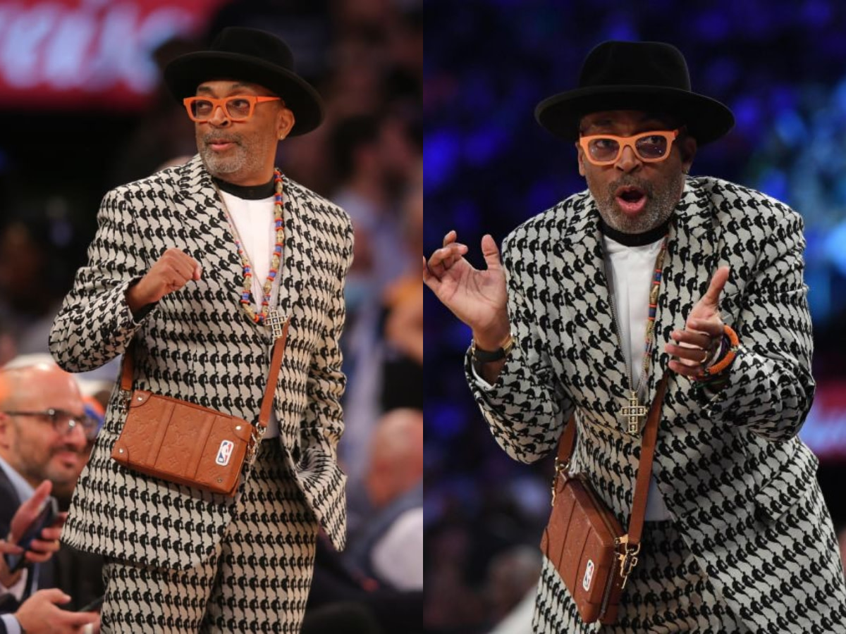Spike Lee Wore $5,000 Louis Vuitton Suit For Knicks Season Opener vs. Celtics