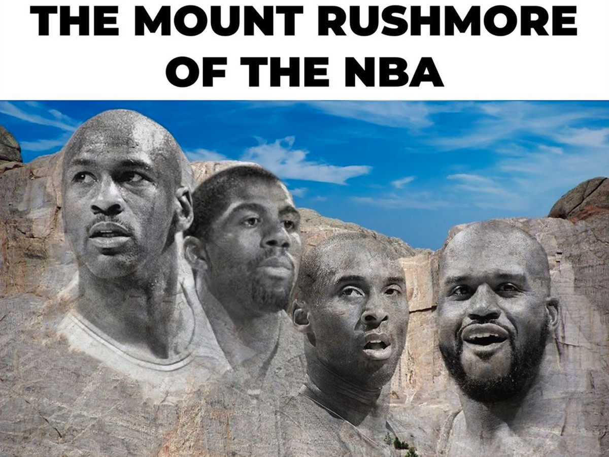 Shaquille O'Neal Shares NBA Mt. Rushmore Pic Without LeBron James: Jordan, Magic, Kobe And Shaq