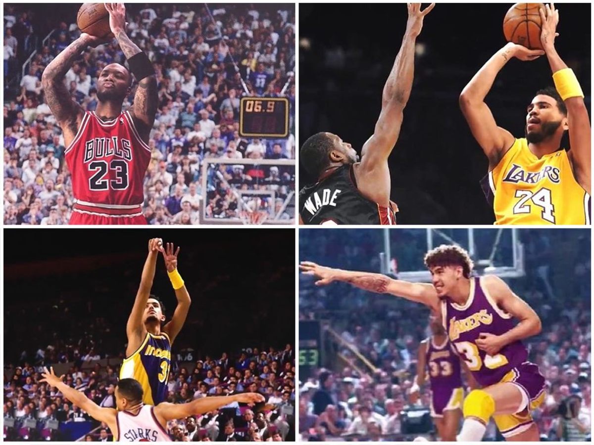 NBA Recreates Iconic Pictures With Modern-Day Stars: Michael Jordan's 'The Last Shot', Dr. J's Baseline Scoop, Magic's Iconic Assist