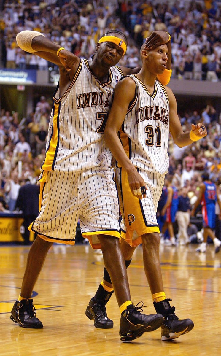 Indiana Pacers 2003-2004 Reggie Miller Jermaine O'Neal