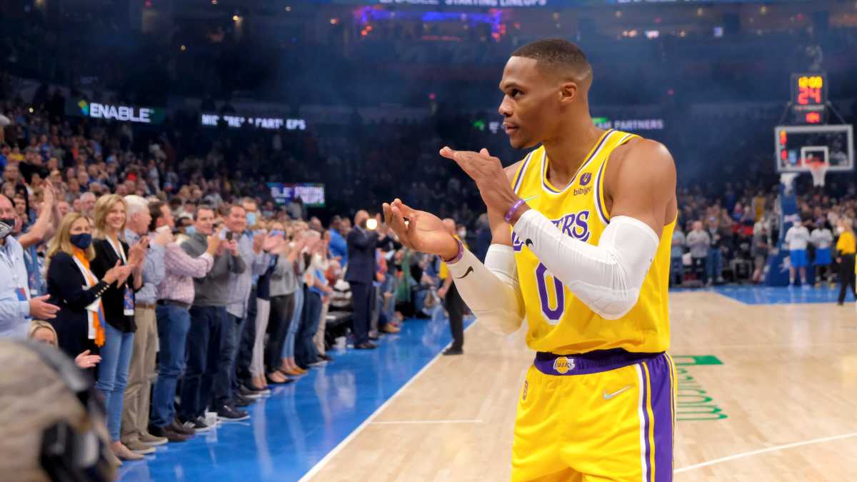 Russell Westbrook Explains His Mid-Game Crip Walk: "All I Heard Was The Music And I Was Like, ‘Oh, This Is My Joint Right Here’… And Then My Feet Start Moving. That’s Just How It Works With Me.”