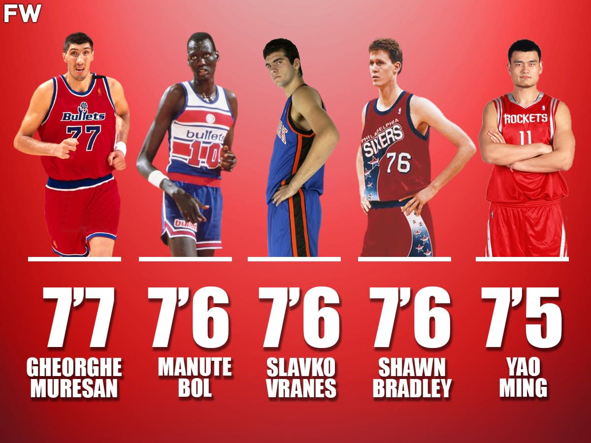 overliggende Målestok Kanin The 14 Tallest Players In NBA History - Fadeaway World
