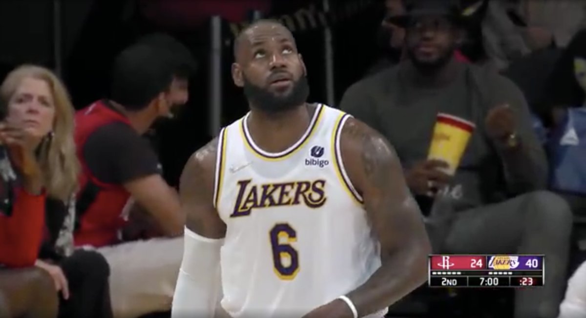 NBA Fans React To LeBron James Look-Alike In The Crowd During Los Angeles Lakers Game: "That's LeBron Just Tryna Witness Greatness Himself."
