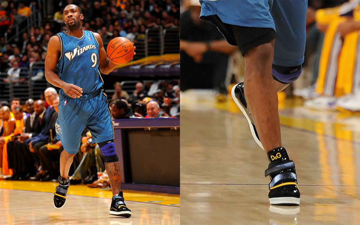 Gilbert Arenas Once Wore Dolce And Gabbana Sneakers During An NBA Game: "The Only Inconvenient Thing Is That They Didn't Have Laces"