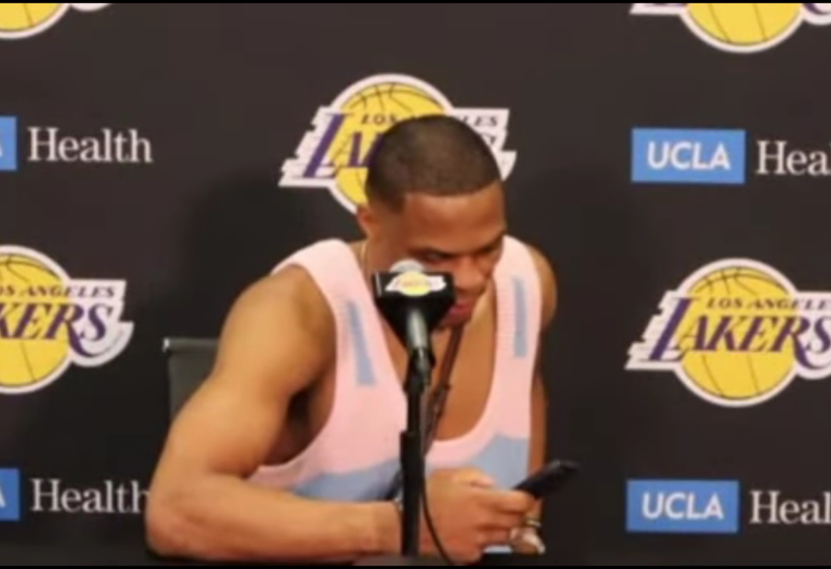 NBA Reporter Felt Disrespected By Russell Westbrook Checking His Phone While Doing His Postgame Interviews