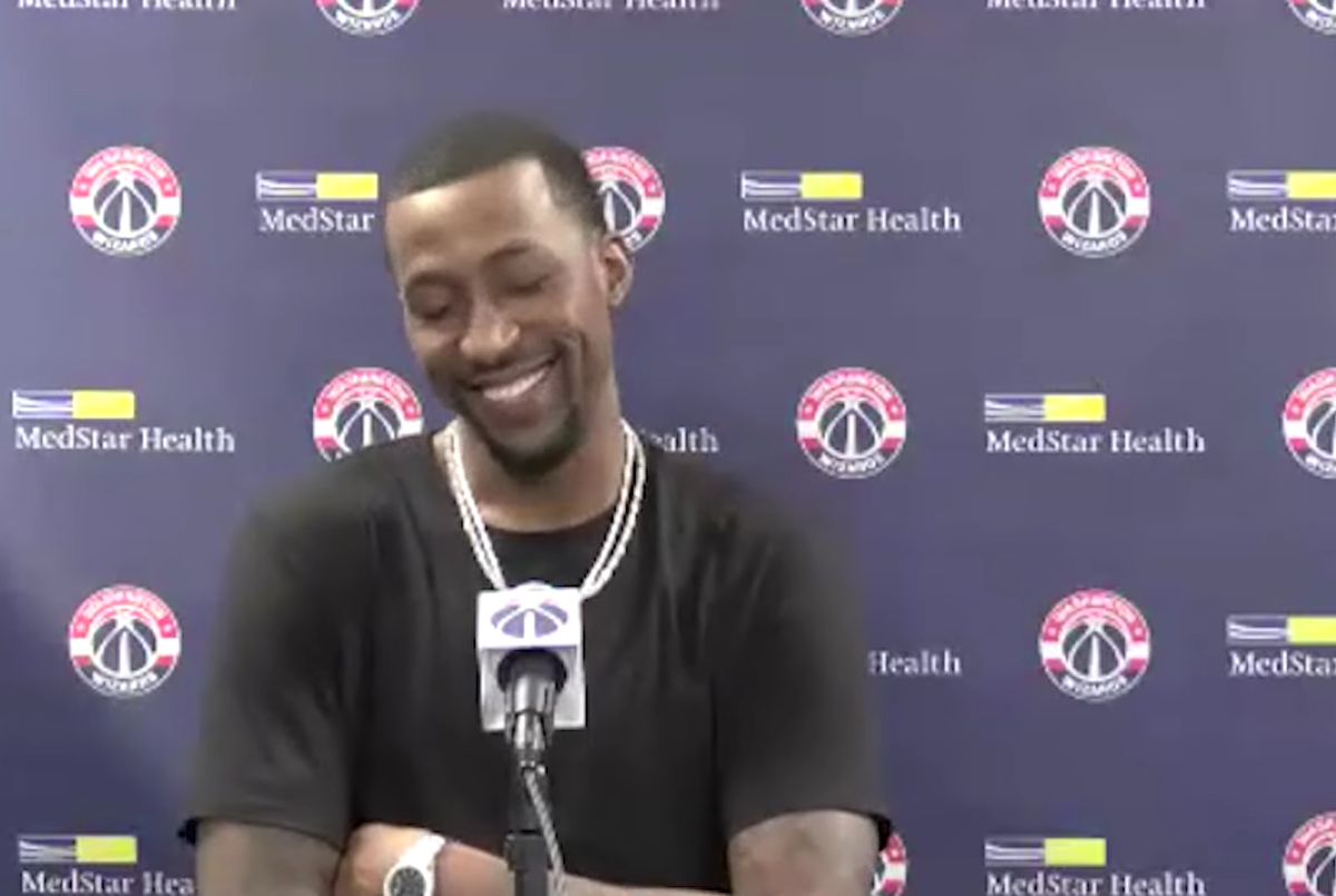 Kentavious Caldwell-Pope Can't Stop Laughing After A Reporter Calls The Lakers 'A Failure'