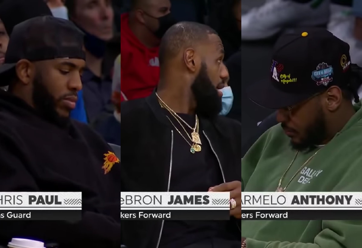 LeBron James, Chris Paul, Russell Westbrook And Carmelo Anthony Were In Attendance To Watch Bronny James vs. St. Vincent-St. Mary