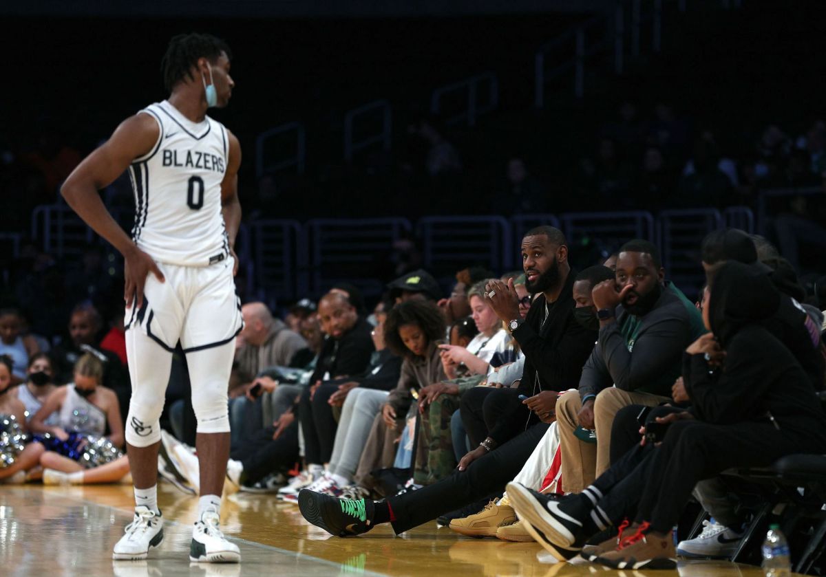 LeBron James Says He Was Motivated To Get Triple-Double After Watching His Son Bronny: "He Inspires Me"