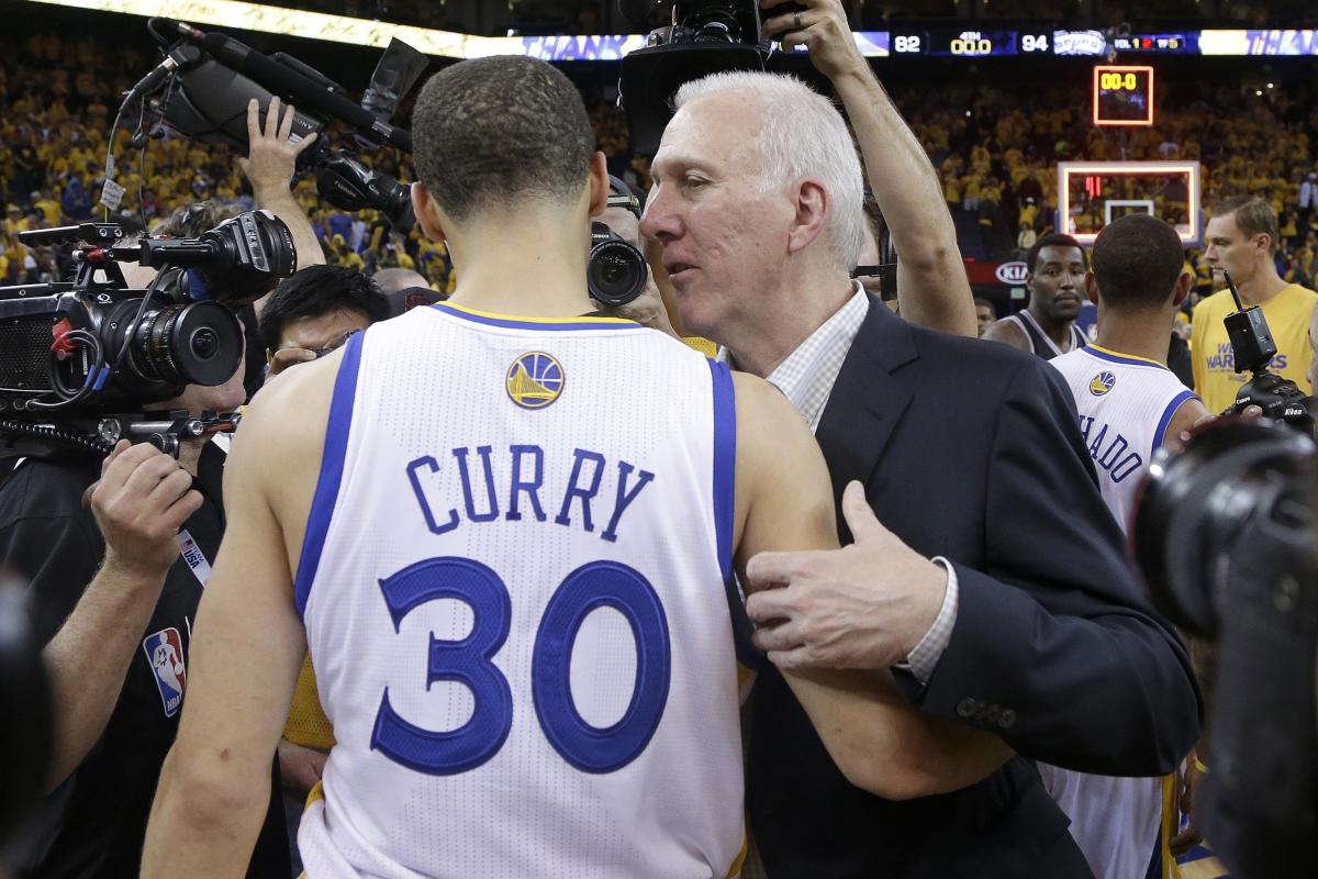 Gregg Popovich On The Spurs’ Defensive Effort On Stephen Curry: “I Thought We Did Well Until He Decided To Do What He Wanted To Do, And Then He Did What He Wanted To Do Way Better Than Anything We Wanted To Do. That’s Who He Is.”