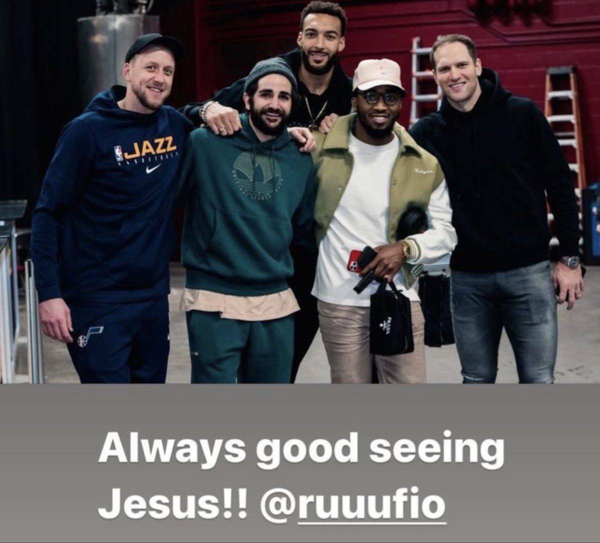 Donovan Mitchell Jokes With Ricky Rubio In Instagram Story: "Always Good Seeing Jesus"