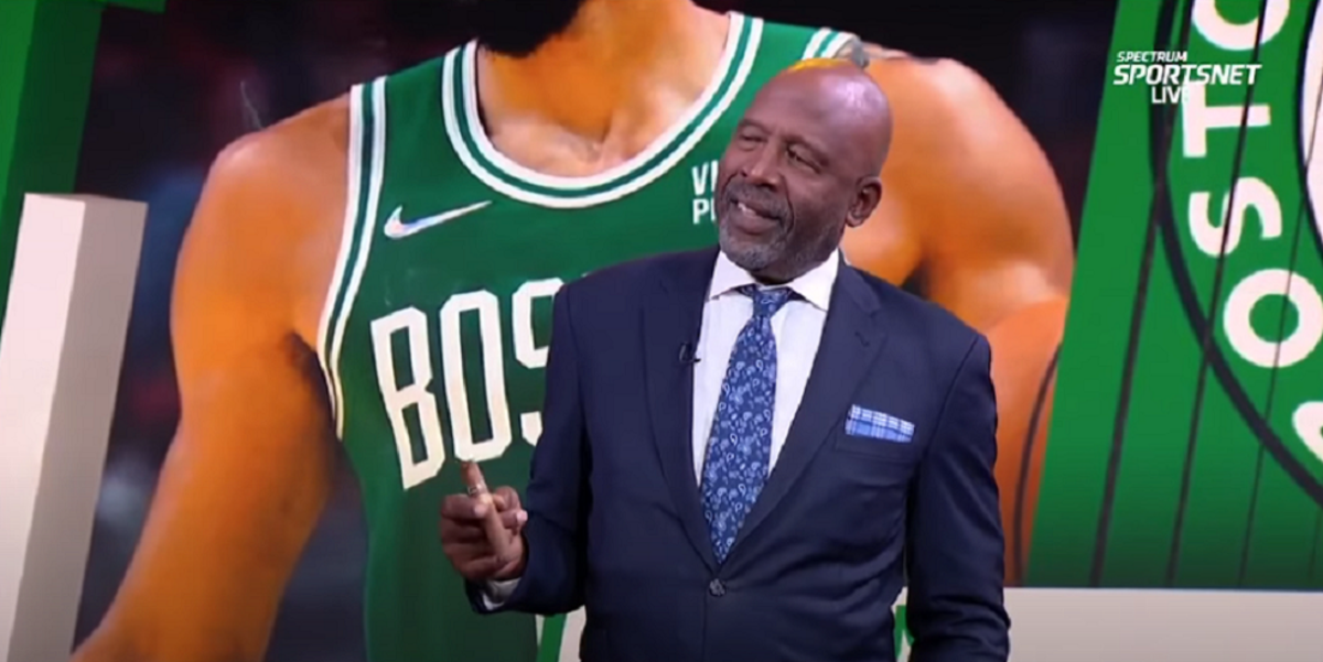 James Worthy Smoking A Cigar In The Studio And Hilariously Destroying The Boston Celtics