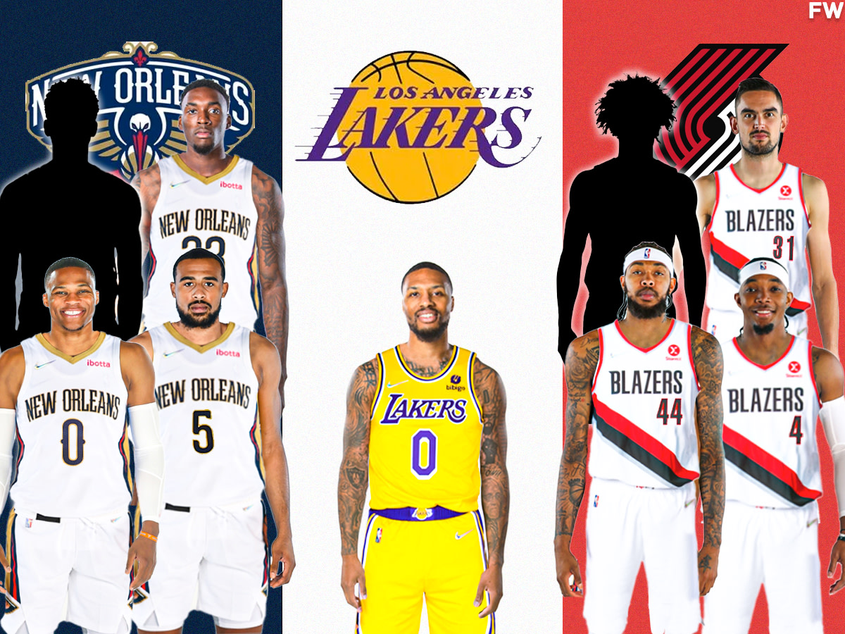 A Blockbuster 3-Team Deal: Damian Lillard Finally Joins Lakers, Russell Westbrook To Pelicans, Brandon Ingram To Trail Blazers