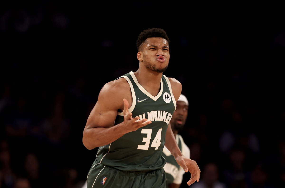 Giannis Antetokounmpo Has Fans Confused After Latest Post: "When The Coffee Hits And You Really Have To Go To The Bathroom."