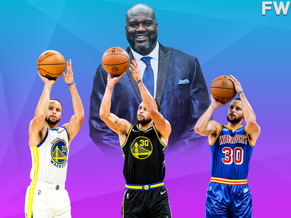 Shaquille O'Neal Gives Props To Stephen Curry For Changing The Game: "Back In Our Day, We Averaged 5 Threes A Game As A Team. Now All Teams Have Been 30. Stephen Curry Has Definitely Changed The Game.”