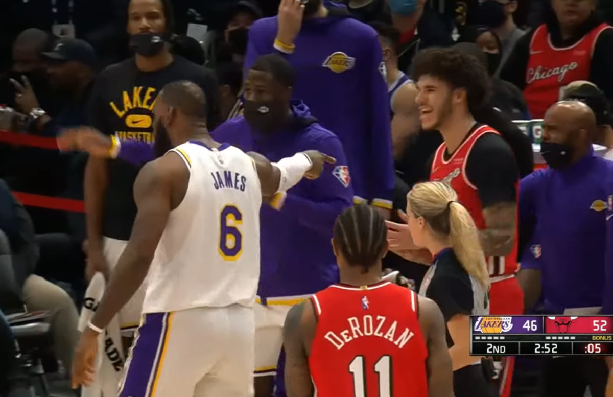 LeBron James Convinced The Referees The Ball Came Off Lonzo Ball Instead Of Russell Westbrook