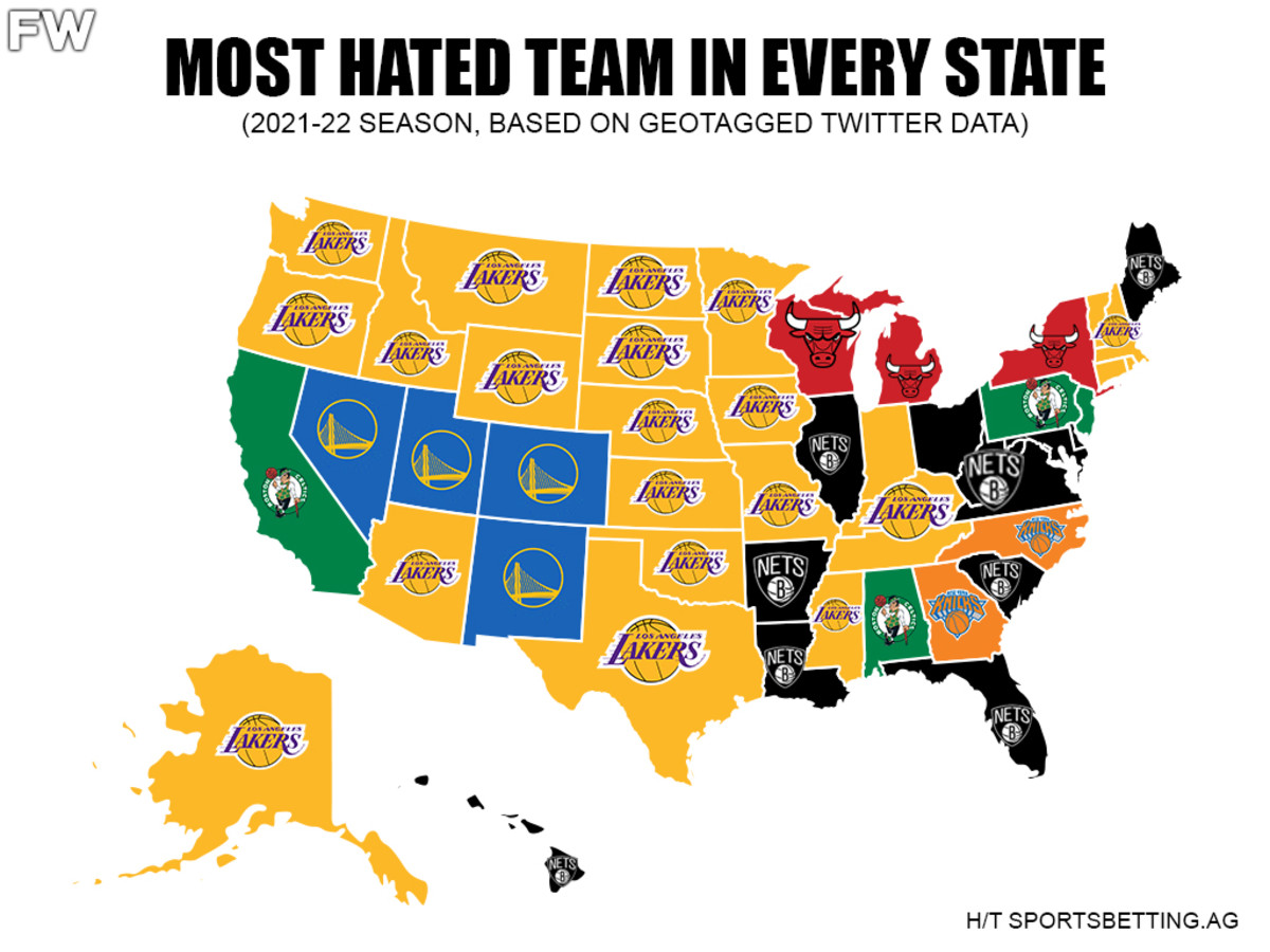 The Los Angeles Lakers Are The Most Hated Team, According To Twitter Data