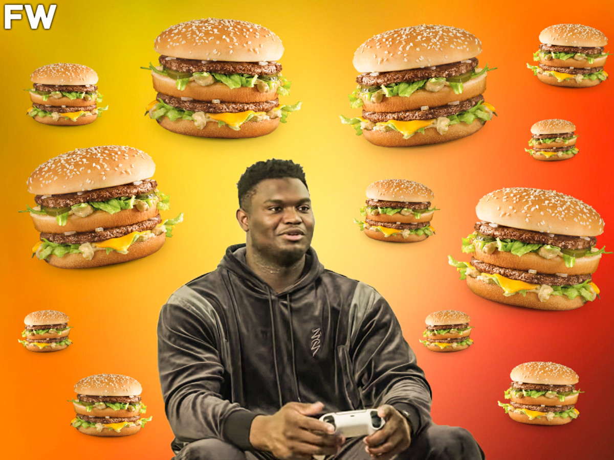 NBA Fans Calls Out Zion Williamson After An NBA 2K Appearance: "The Video Doesn't Show The 4 Big Mac's Next To Him."