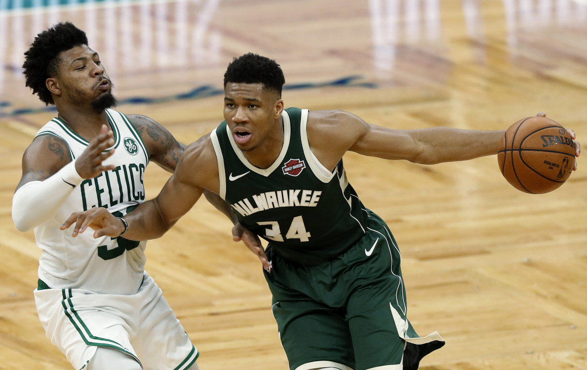 Giannis Antetokoumpo After Making An And-1 Against Marcus Smart: "I Can't F*****g Stand That P***y"