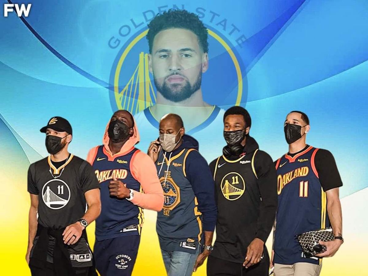 All The Golden State Warriors Players Showed Up To The Game In Klay Thompson Jerseys Ahead Of His Return