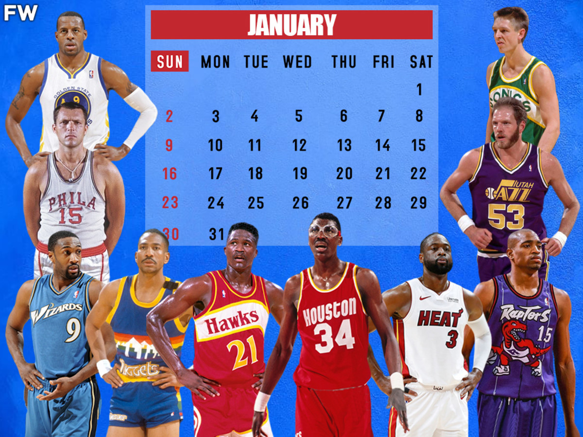 10 Best NBA Players Born In January: Hakeem Olajuwon And Dwyane Wade Lead The List